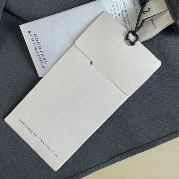 NWT Dorothee Schumacher Silk Button Up Collarless Lace Cut Out Blouse Size 2 / S - Picture 10 of 15